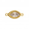 18K Gold/ Crystal