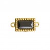 18K Gold/ Black
