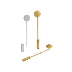 Tige en Laiton 35 x 1 mm avec base Ronde 10 mm