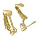 Brass Clip-On Hoop Earring Converter 8x19mm