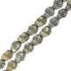 Αιματίτης Νεκροκεφαλή Περαστή 6x8mm Ø1mm (50τμχ) (40cm)