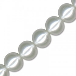 Perle de Verre Ronde 8 mm Ø0.8 mm (~53 Pièces)