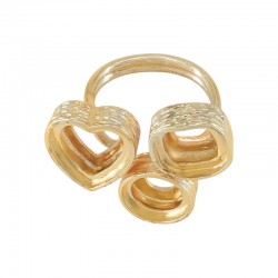 Anillo de Metal Zamak Ajustable 25mm con Engastes