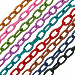 Fabric Oval Chain 8x12mm (80cm)