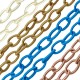 Fabric Oval Chain 8x12mm (80cm)