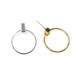 Boucle D'Oreille Ronde en Laiton 25 x 30 mm