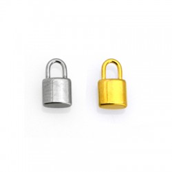 Breloque Cadenas 6x11mm en Acier Inoxydable 304