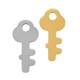 Stainless Steel 304 Charm Key 13x6mm