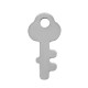 Ciondolo Chiave in Acciaio Inossidabile 304 13X6 mm
