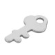 Breloque Clé 13x6mm en Acier Inoxydable 304