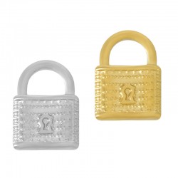 Breloque Cadenas 13x18mm en Acier Inoxydable 304