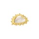 Stainless Steel 304 Charm Heart with Shell Base 16mm