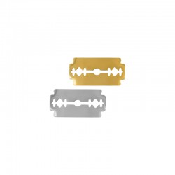 Pendentif en Acier Inoxydable 304 en Forme de lame de Rasoir 15 x 30 mm