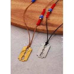 Ciondolo in Acciaio Inossidabile 304 a Forma di Lama di Rasoio 15X30 mm