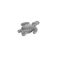 Stainless Steel 304 Charm Sea Turtle 16x18mm