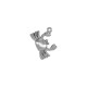 Charm Crabe en Acier Inoxydable 304 18 x 12.4 mm