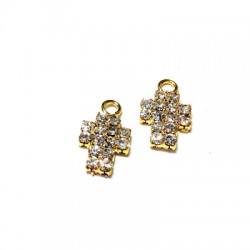 Croix en Strass 8 x 11 mm