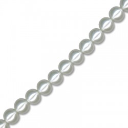 Γυάλινη Πέρλα Χάντρα Στρογγυλή 3mm Ø0.8mm (~240τμχ)