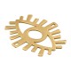 Stainless Steel 304 Pendant Evil Eye with 2 Holes 55x47mm