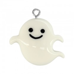 Pendentif Fantôme en Résine 25 x 22 mm / 7 mm