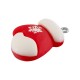 Colgante de Resina Guante con Copo de Nieve 17 x 22 mm