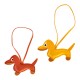 Ciondolo in PU a Forma di Cane 8X14 mm e 0.5X26 cm