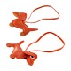 Ciondolo in PU a Forma di Cane 8X14 mm e 0.5X26 cm