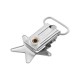 Metal Clip Star Face with D-Ring 30x41mm Ø20mm