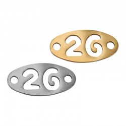 Connecteur Porte-Bonheur en Acier Inoxydable 304 « 26 » 15 x 7 mm