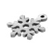 Acero Inoxidable 304 Amuleto Copo de Nieve 13 x 18 mm