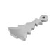 Breloque en Acier Inoxydable 304 « Christmas Tree » 11 x 18 mm