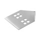 Pendentif Maison en Acier Inoxydable 50 x 70 Mm/1.5 mm