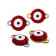 Stainless Steel 304 Connector Evil Eye 9.7x6mm