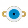 Oro 18 carati/ Bianco/ Azzurro/ Nero