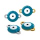 Stainless Steel 304 Connector Evil Eye 12x8mm