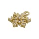 Ciondolo in Ottone a Forma di Fiocco di Neve con Zircone 7X10 mm