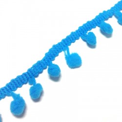 Pom-Pom Lace Polyester 10mm (~10mtrs/spool)