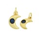 Ciondolo in Ottone Croce con Zirconi 10x7mm