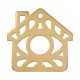 Pendentif Maison avec œil Maléfique en Acier Inoxydable 304 55 mm