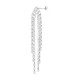 Brass Earring with Zircon 13x74mm