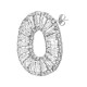 Boucle D'Oreille en Laiton avec Zircon 25 x 29 mm