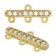 Ciondolo a Barra in Ottone con Zircone 14X16 mm