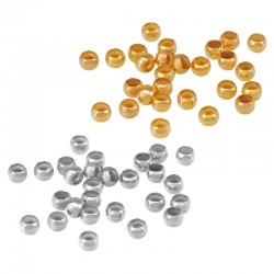 Perle à Sertir en Laiton 2.6 x 1.7 mm Ø 1.6 mm
