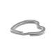 Portachiavi in Metallo a Forma di Cuore 30X31 mm