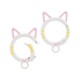 Zamak Key Ring Cat 24.5x35mm/4mm