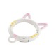 Zamak Key Ring Cat 24.5x35mm/4mm