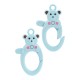 Porte-Clés ours en Zamak 21 x 35 mm/7 mm