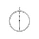 Stainless Steel 304 Charm Rotating Circle 25mm