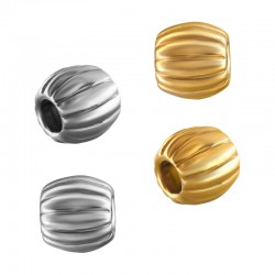 Perle en Acier Inoxydable 304 4.6 x 4.4 mm Ø 1.6 mm