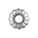 Entrepieza de Acero Inoxidable 304 Flor 5.5x2.6mm Ø2mm